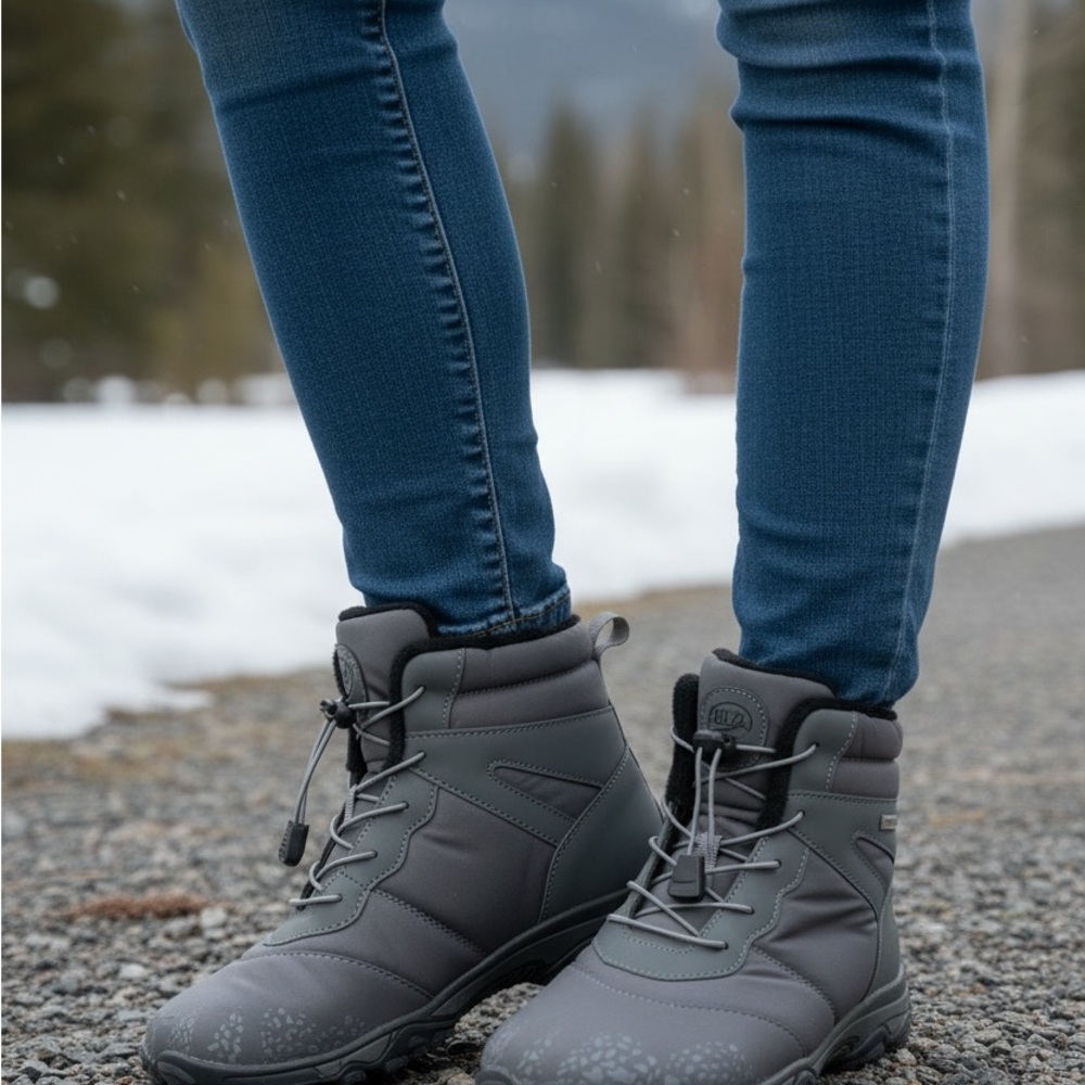 Women's Gray Winter Boots